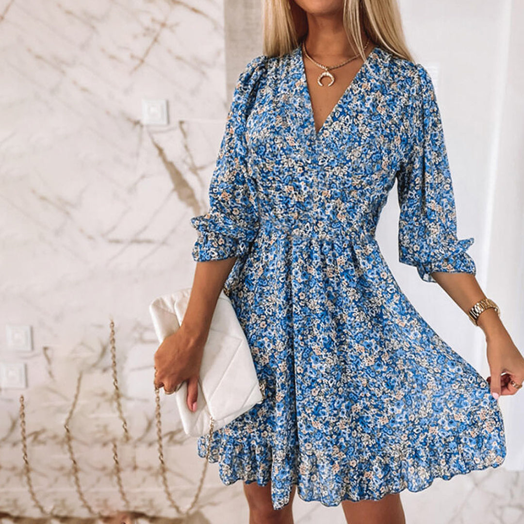 Elowen | A-line V-neck Dress