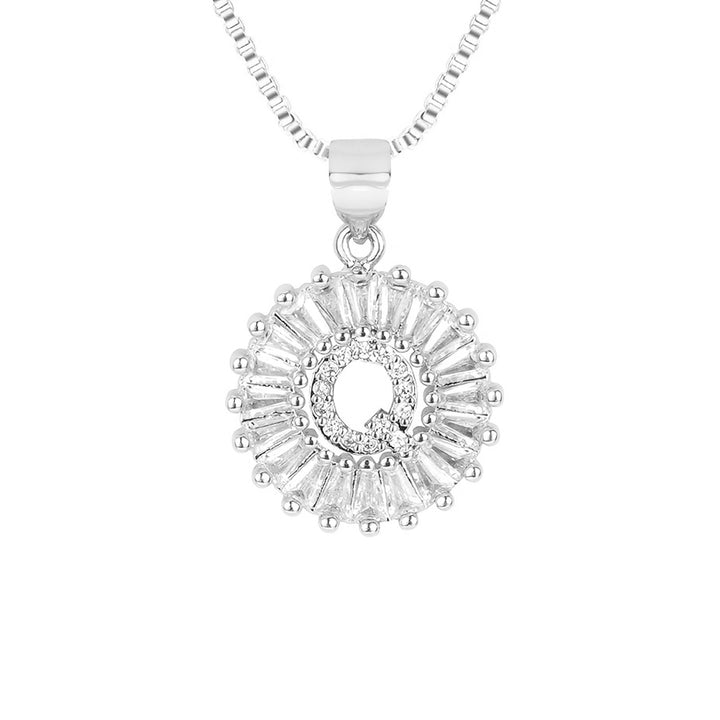 Circle Initial Necklace