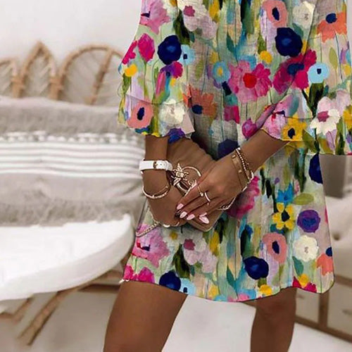 Clara | V-Neck Mini Dress
