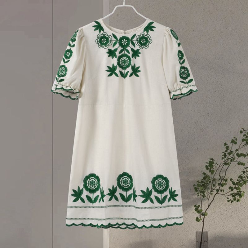 Matilda | Floral Embroidered Dress