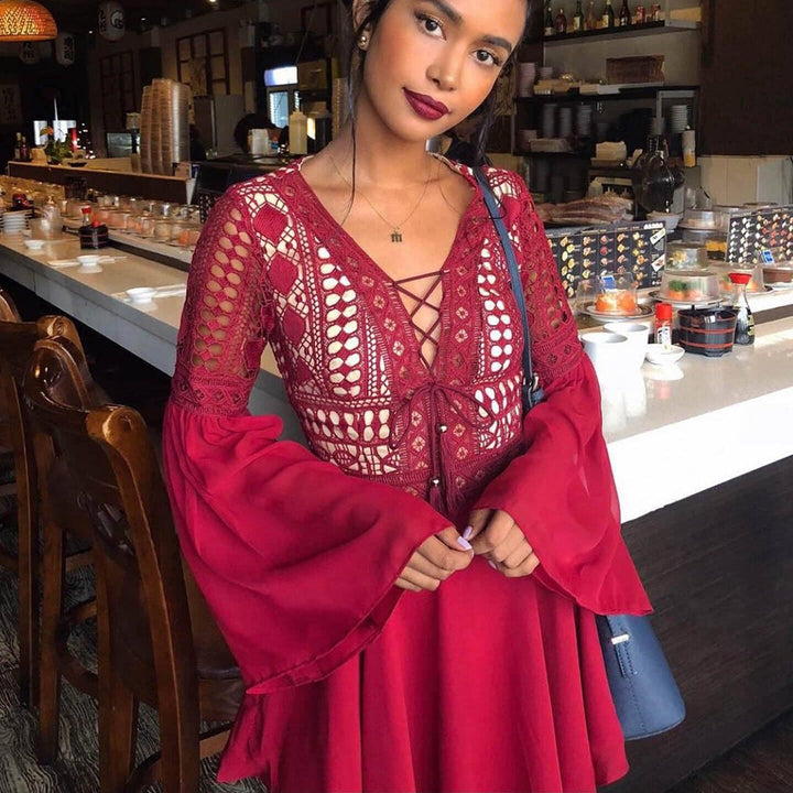 Lena | Boho Mini Dress