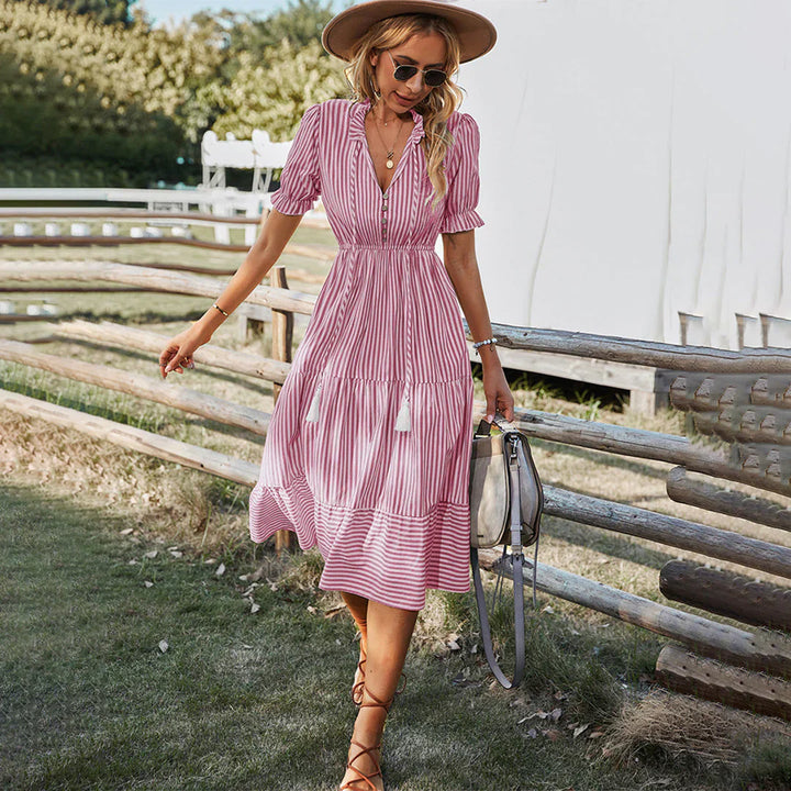 Clara | Bohemian V-neck Dress