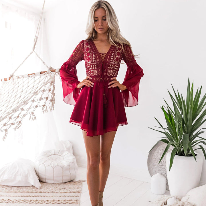 Lena | Boho Mini Dress
