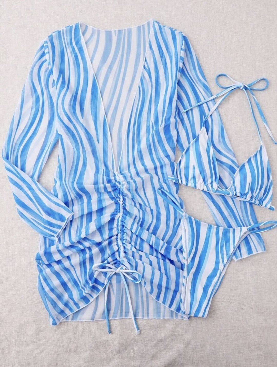 Zara | Striped Bikini Set