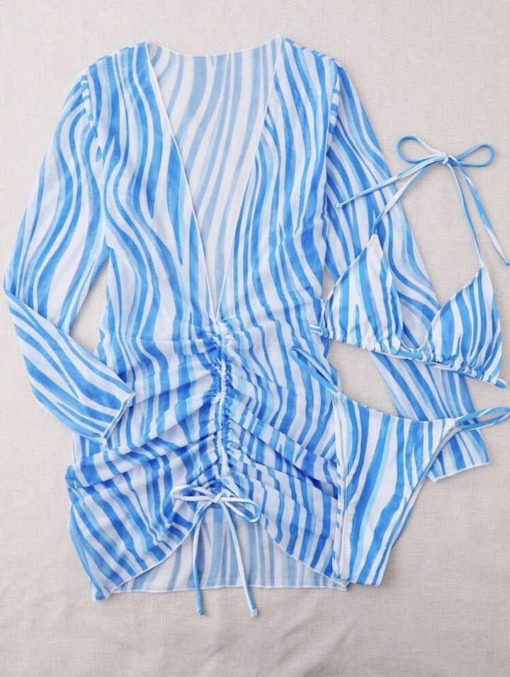 Zara | Striped Bikini Set