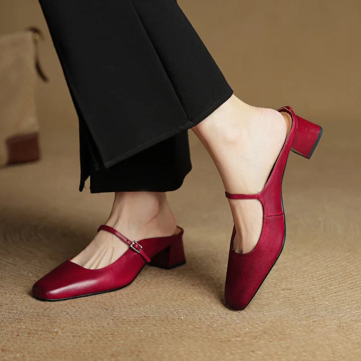 Zara | Leather Heels