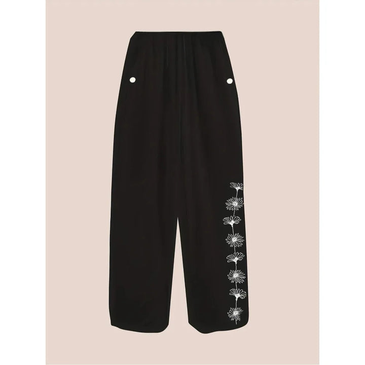 Monica Secrets | Artistic Print Trousers