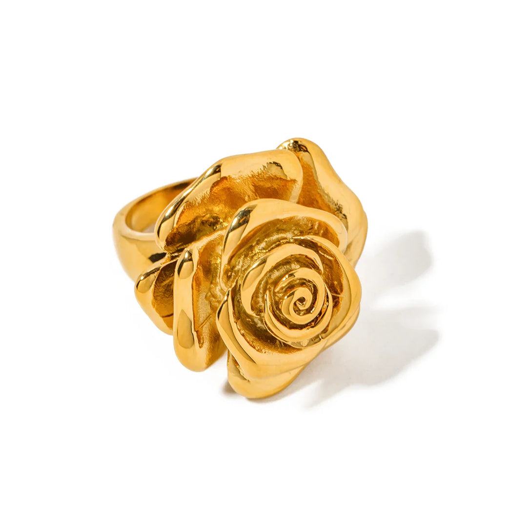 18k Rose Signet Ring