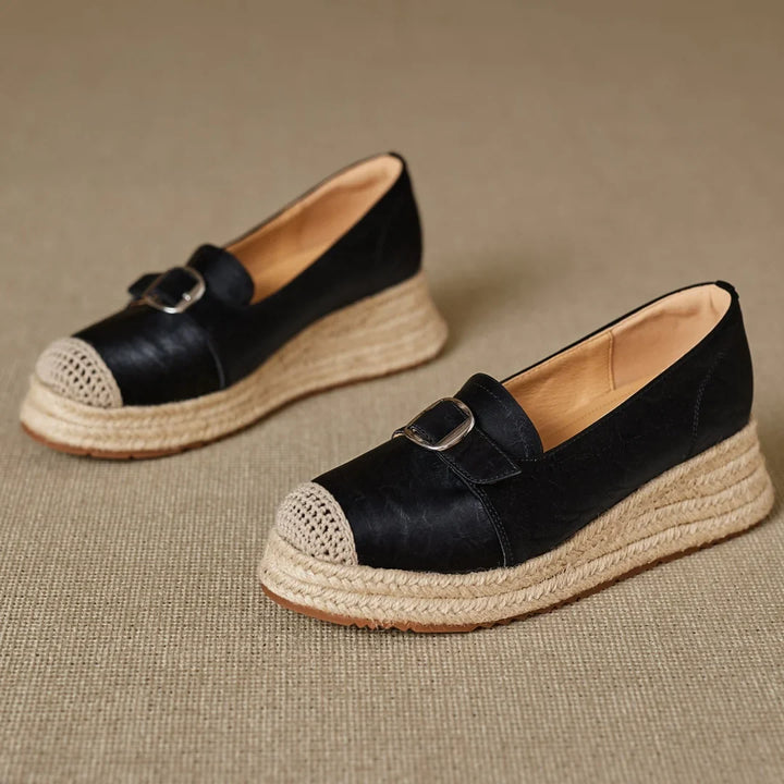 Monica Secrets | Genuine Leather Platforms