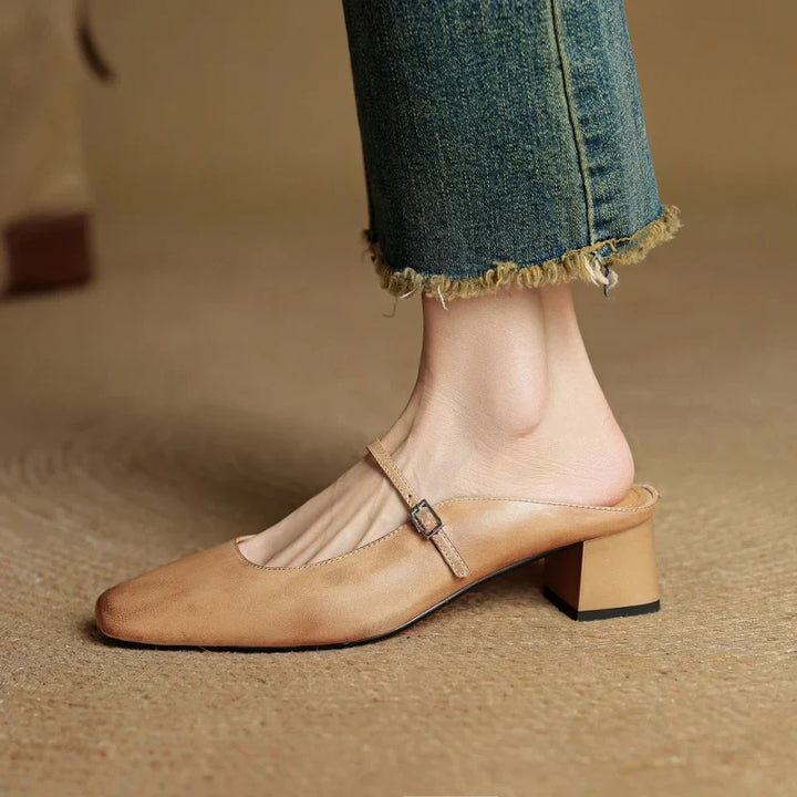 Zara | Leather Heels