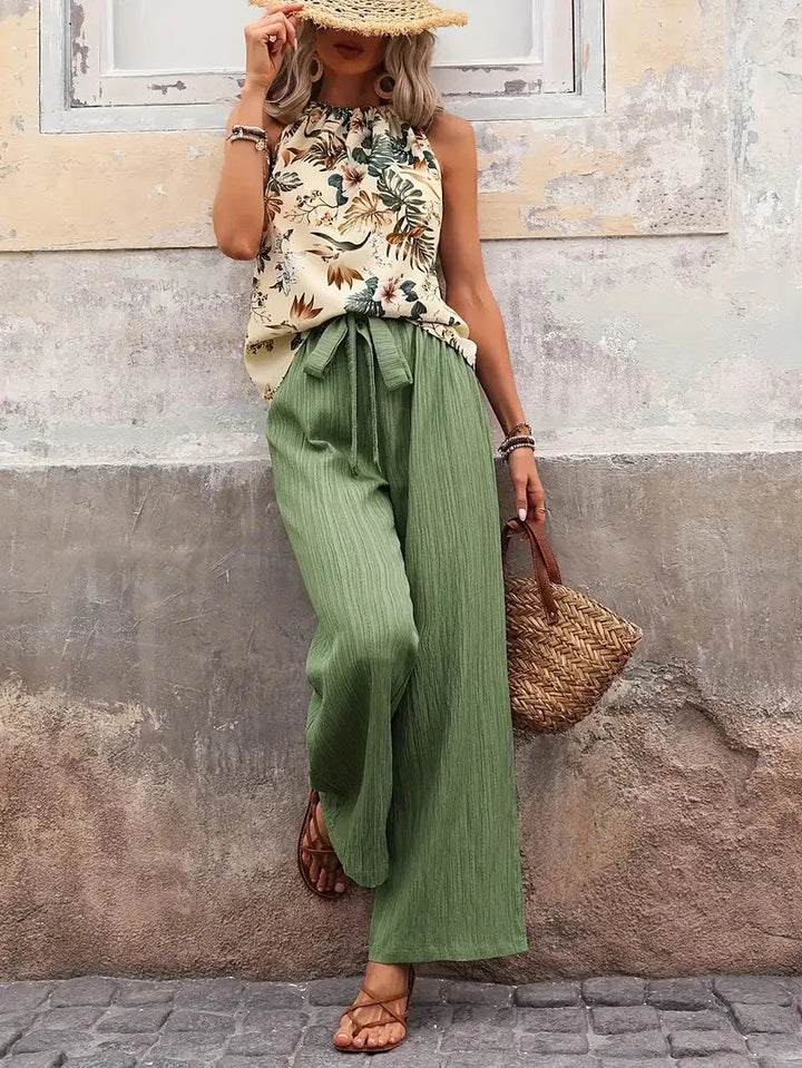 Sylvie | Sleeveless Two-Piece Set