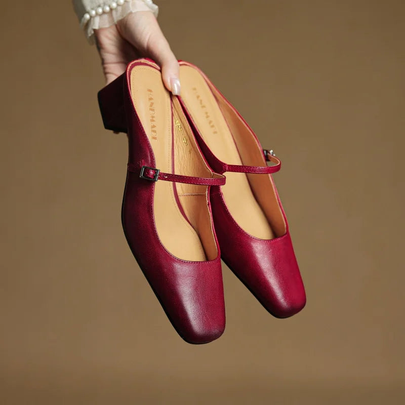 Zara | Leather Heels