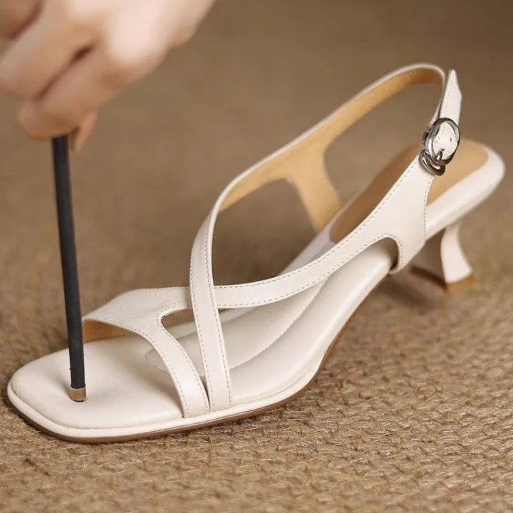 Lila | Leather Heels