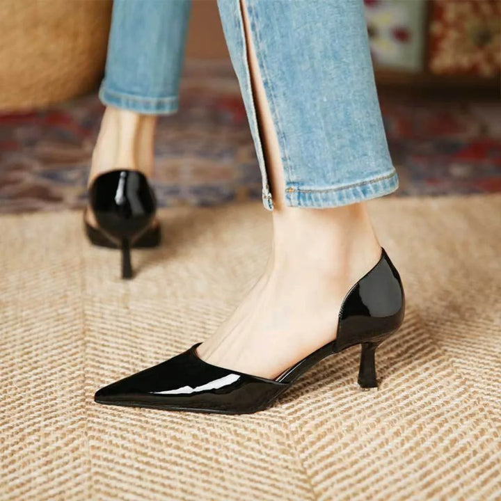 Liora | Leather Heels