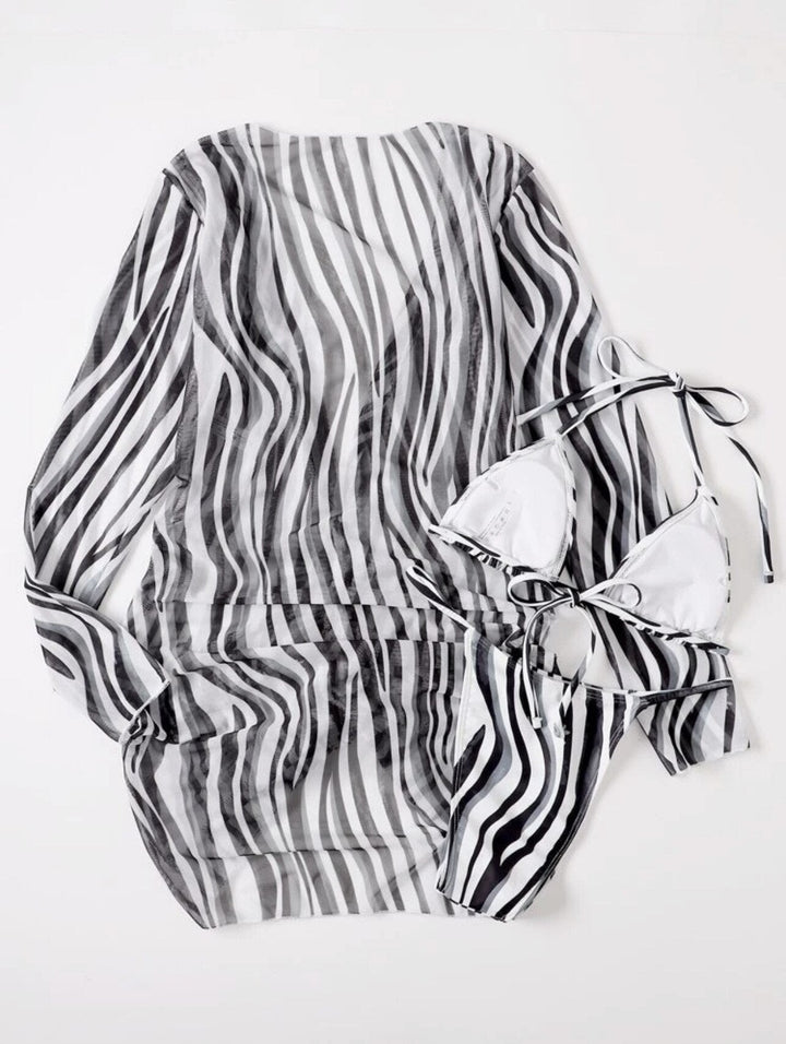 Zara | Striped Bikini Set