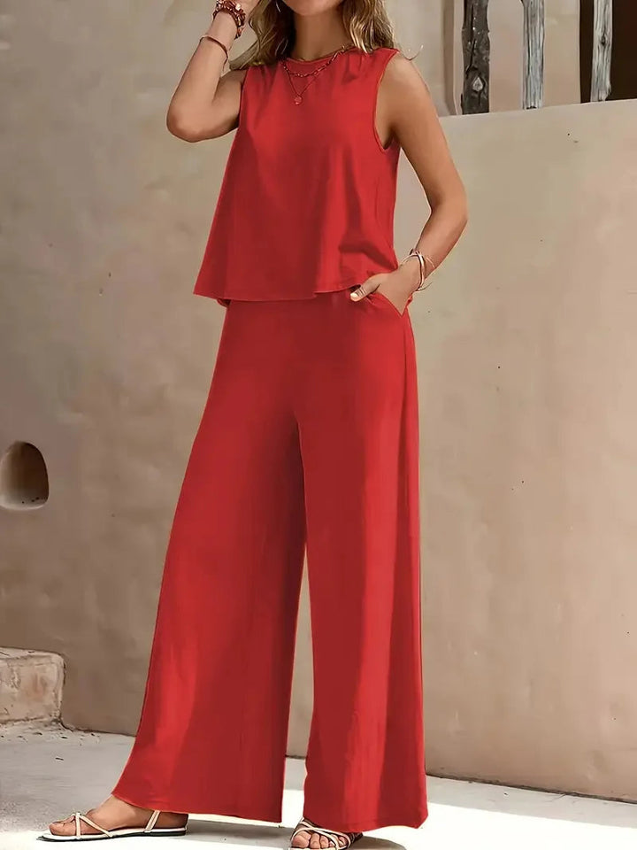 Isolde | Sleeveless Two-Piece Set