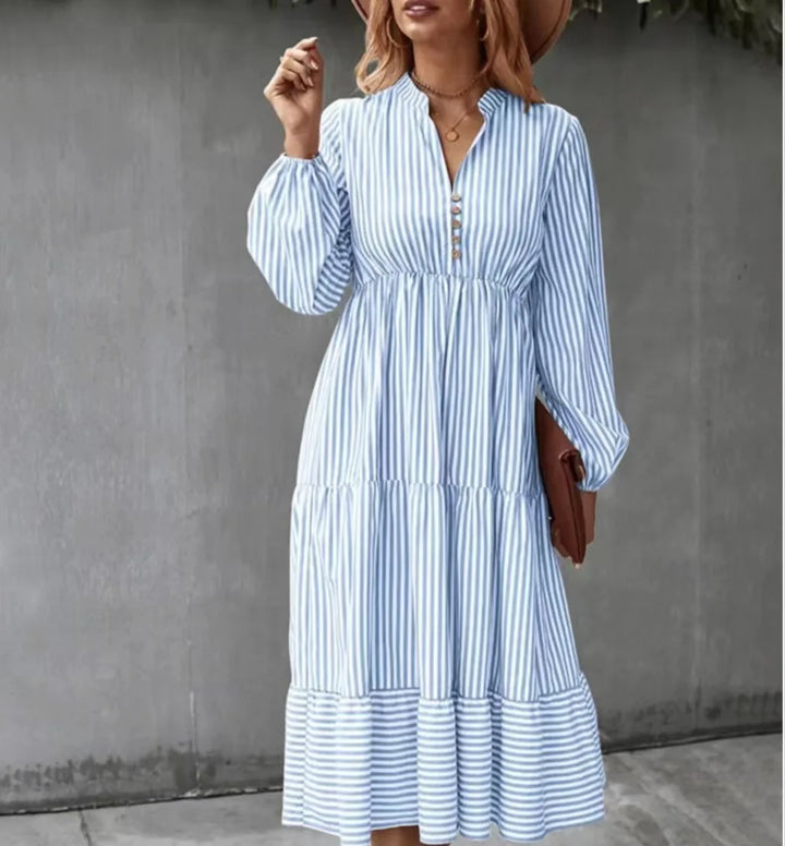 Nadia | Stripe Maxi Dress