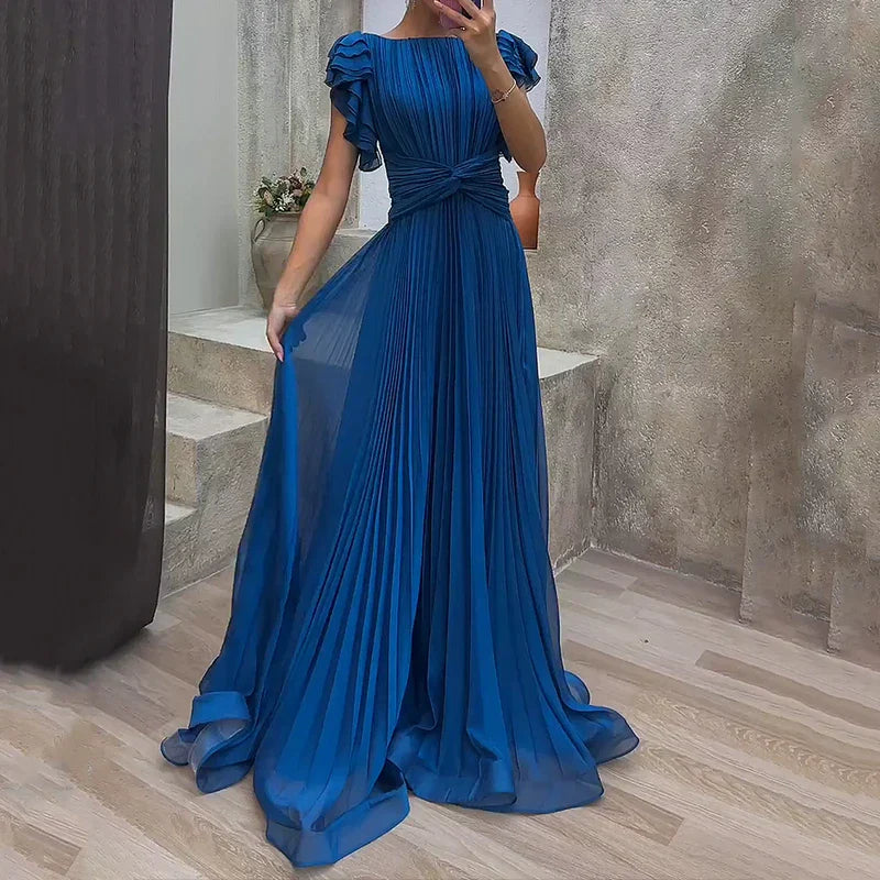Maris | Pleated Evening Dress