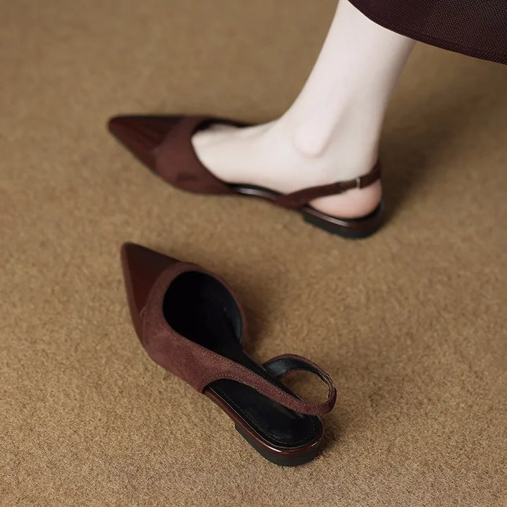 Elara | Leather Slingbacks