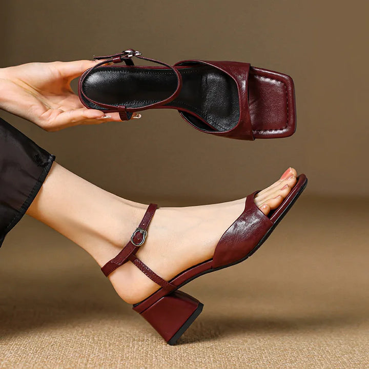 Lydia | Leather Heels