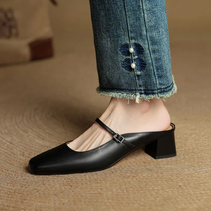 Zara | Leather Heels