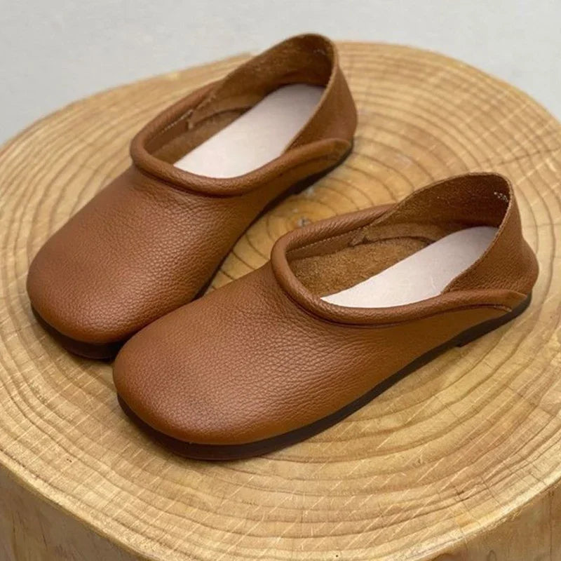 Nina | Leather Flats