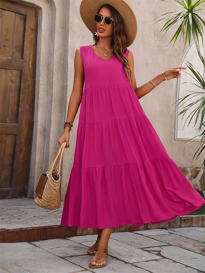 Clara | Flared Long Dress