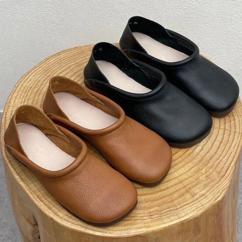 Nina | Leather Flats
