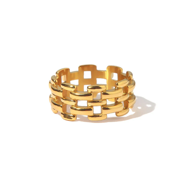 18k Rice Bead Ring