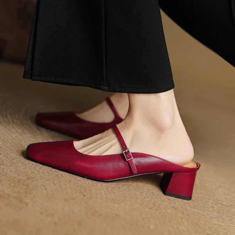 Zara | Leather Heels