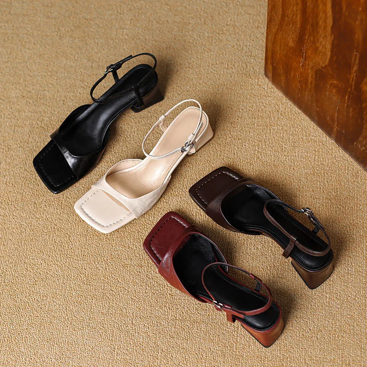 Lydia | Leather Heels