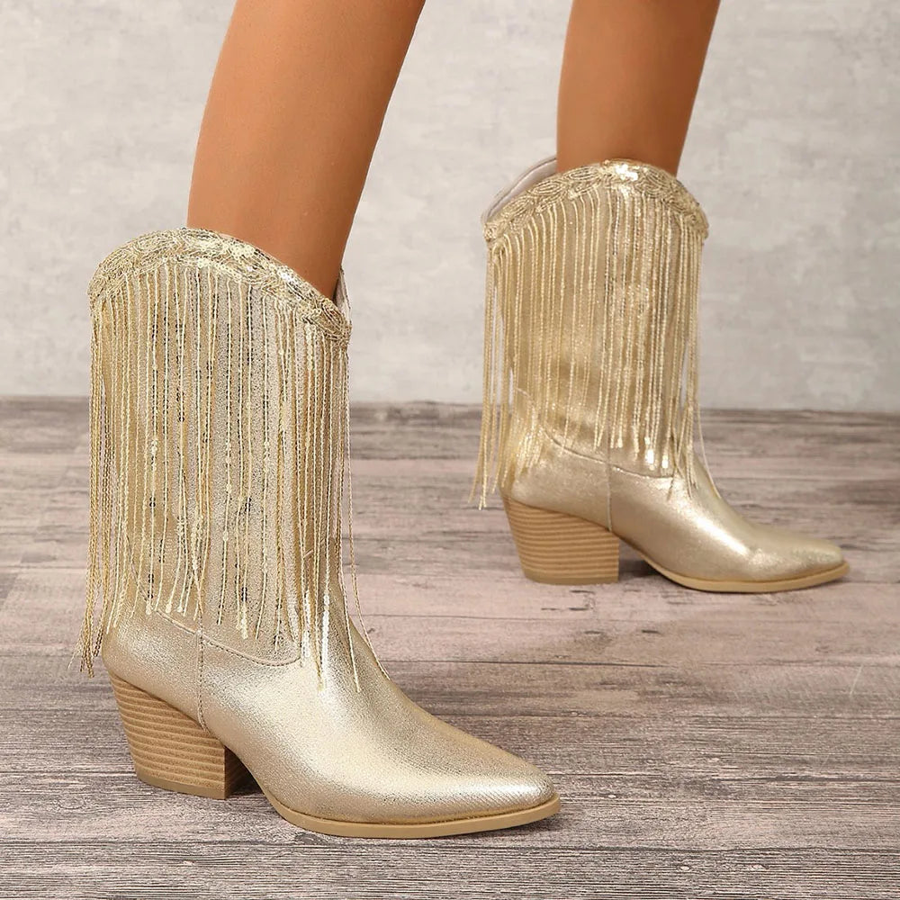 Cressida | Fringe Ankle Boots