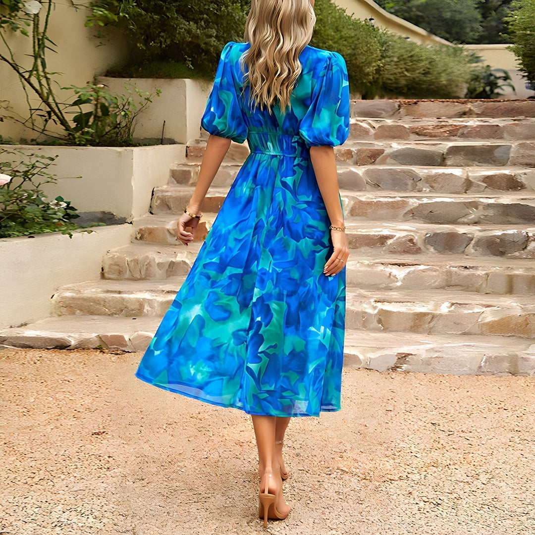 Liora | V-Neck Midi Dress