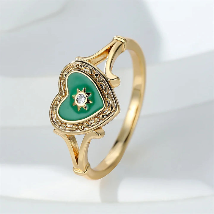 Antique Inspired Heart Ring