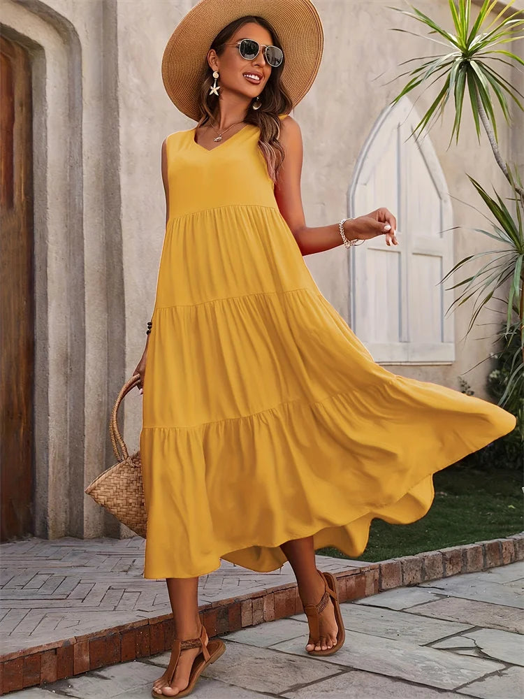 Clara | Flared Long Dress