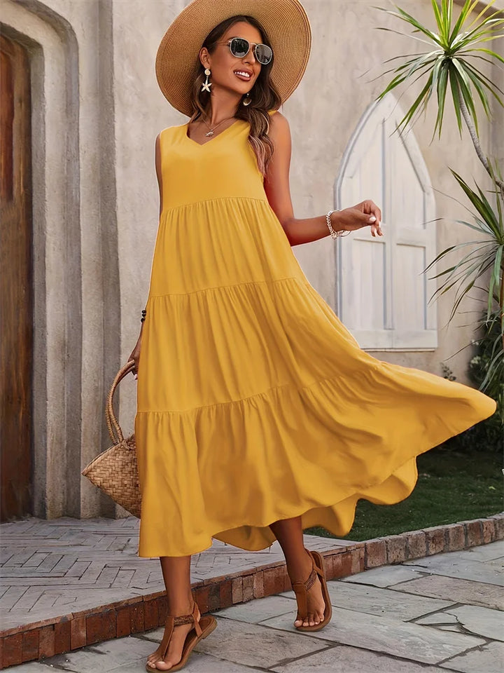 Clara | Flared Long Dress