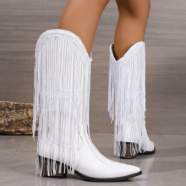 Cressida | Fringe Ankle Boots