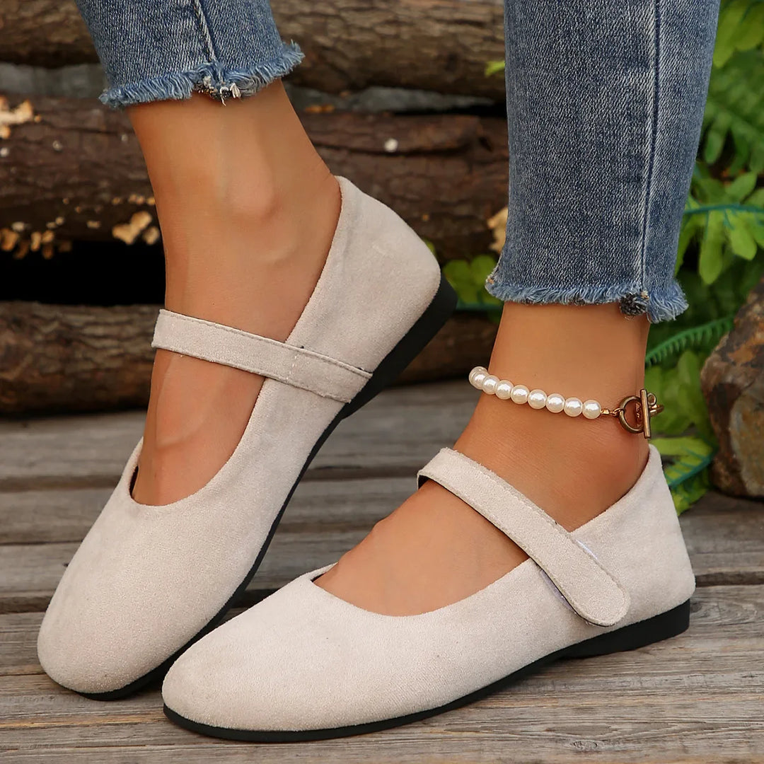 Cressida | Suede Leather Flats