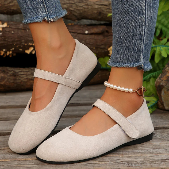 Cressida | Suede Leather Flats