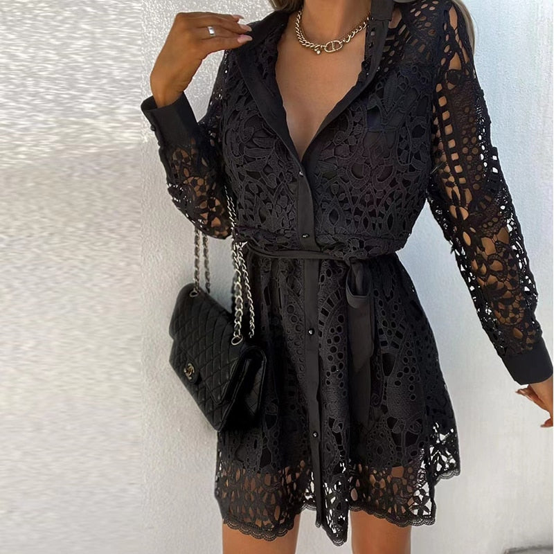 Clara | Lace Mini Dress