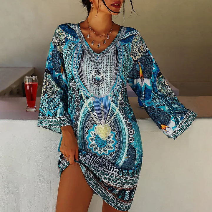 Cassandra | V-Neck Tunic Dress