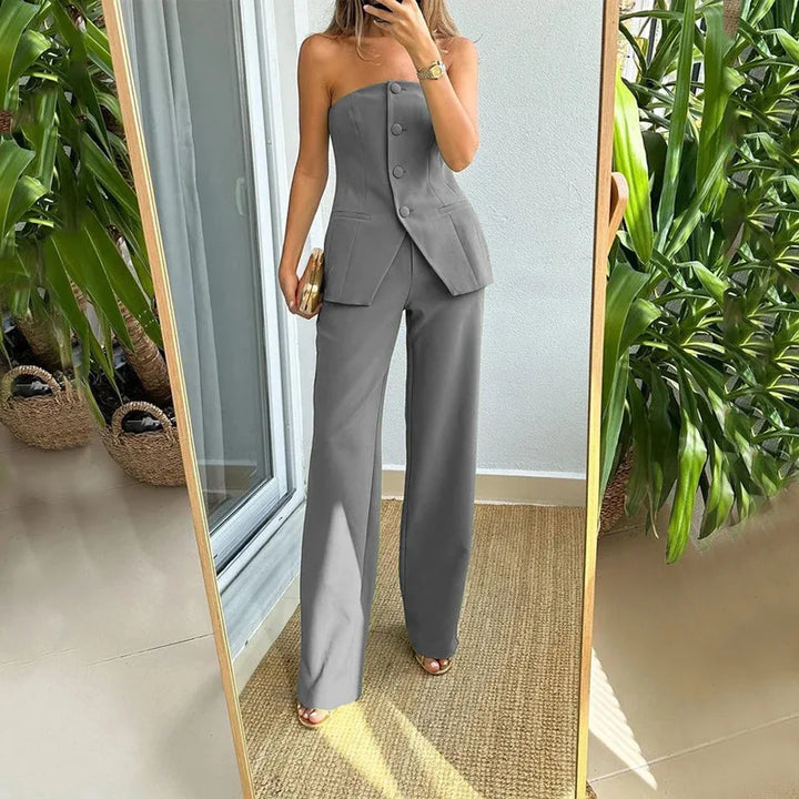 Zara | Buttoned Two-Piece Set