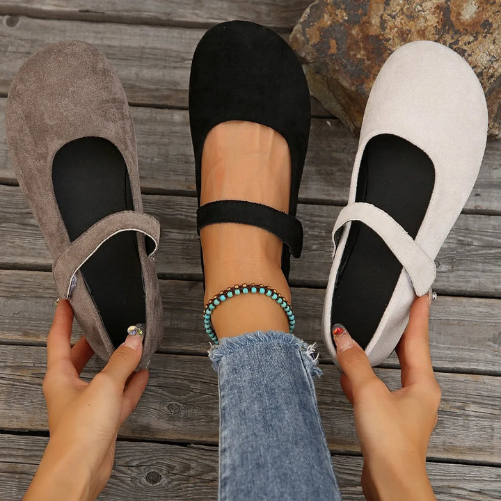Cressida | Suede Leather Flats