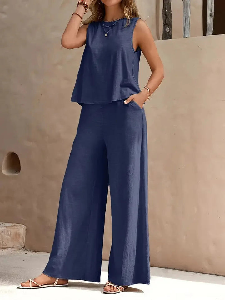 Isolde | Sleeveless Two-Piece Set
