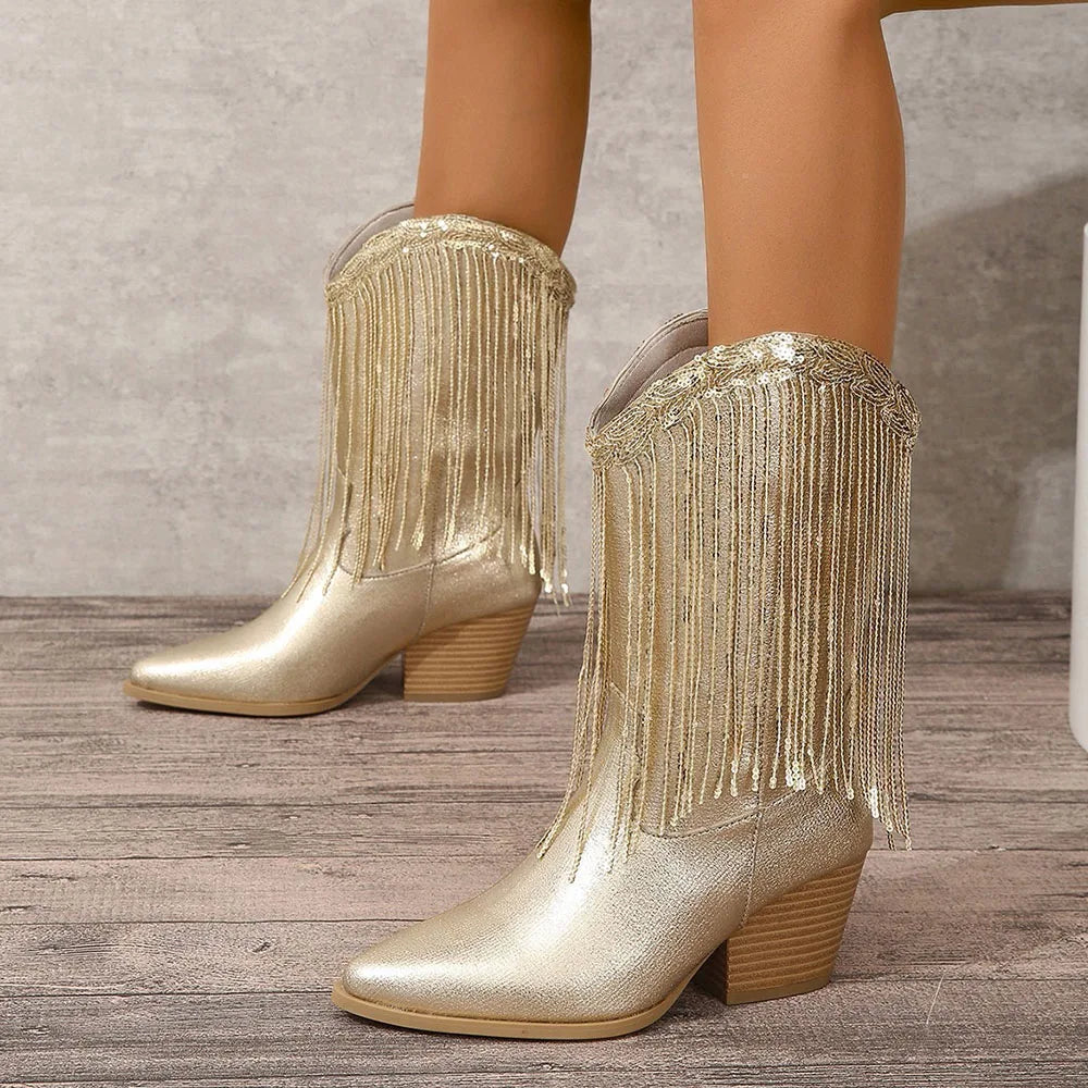 Cressida | Fringe Ankle Boots