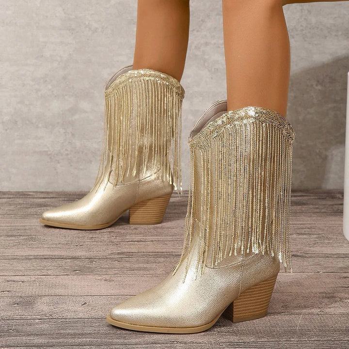 Cressida | Fringe Ankle Boots