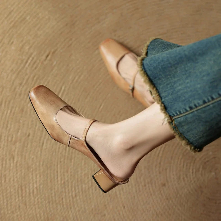 Zara | Leather Heels