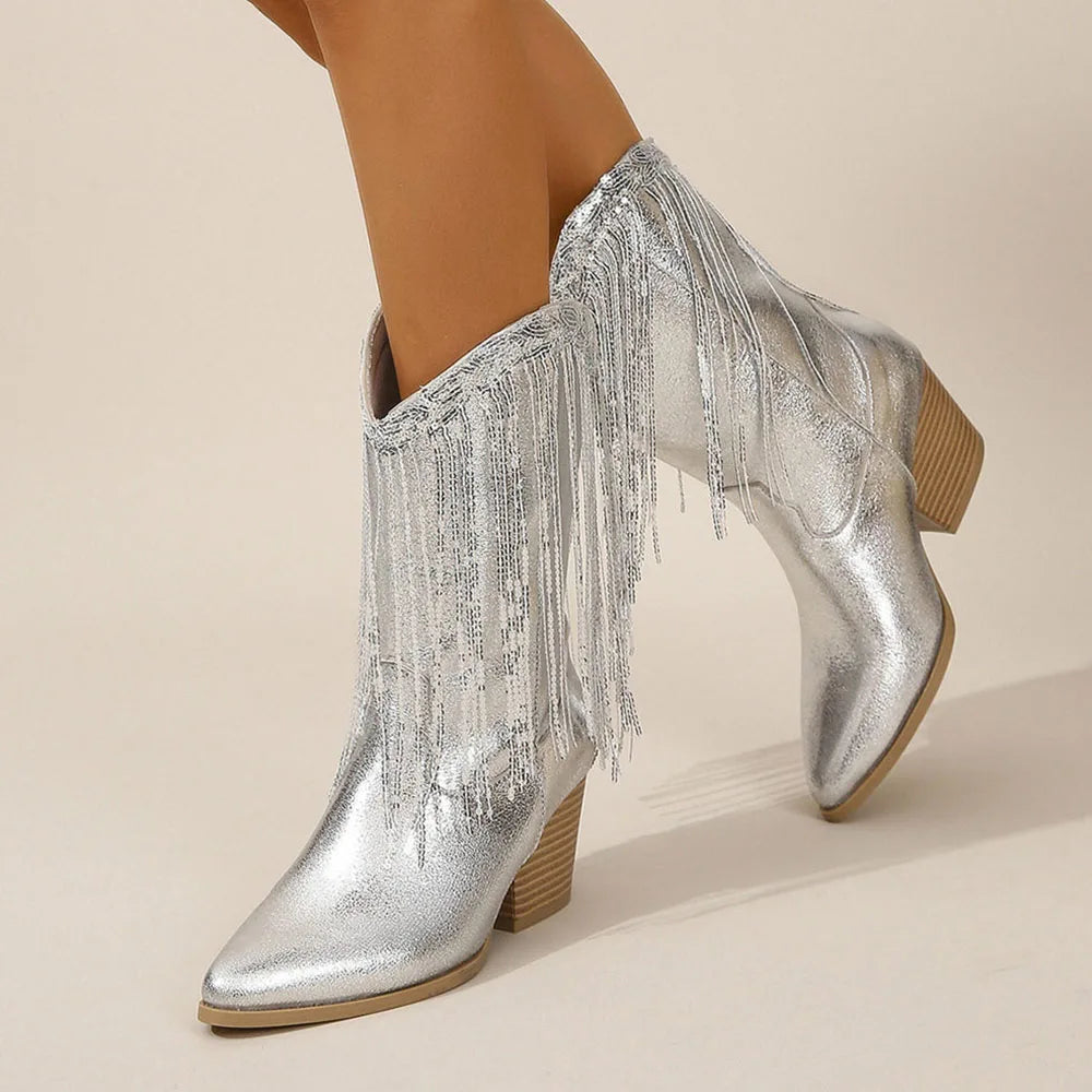 Cressida | Fringe Ankle Boots