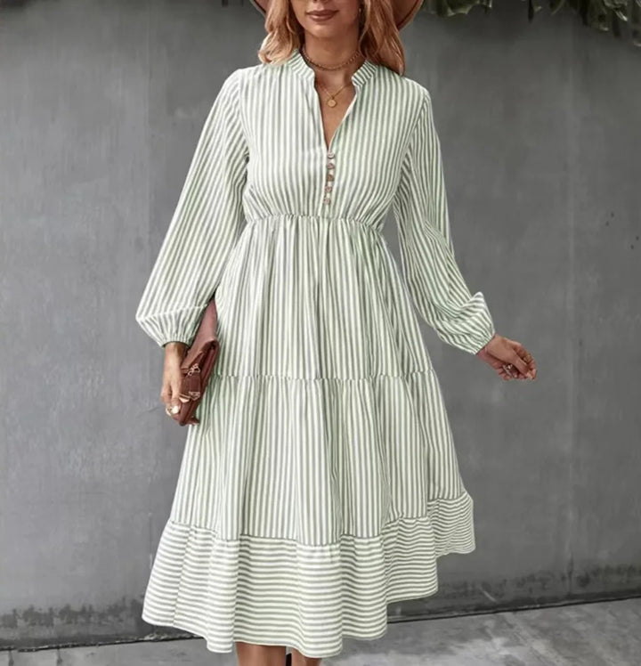 Nadia | Stripe Maxi Dress