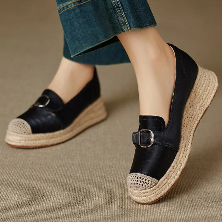 Monica Secrets | Genuine Leather Platforms